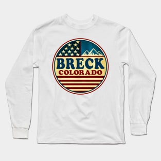 Skiing Breck Colorado Ski Breckenridge Long Sleeve T-Shirt